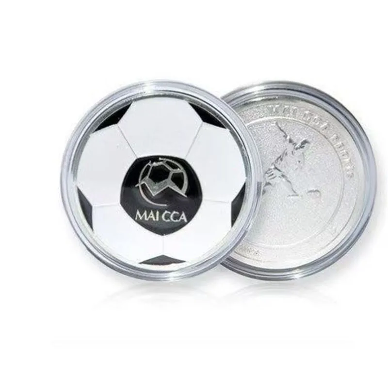 Football Pattern Pick Edge Referee Side Toss Coin Football Fair Play Match Training Soccer Match Tool Sports Referee Equipment