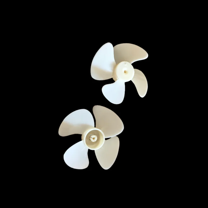 2pcs/lot Fridge Parts Plastic Fan Blade 4-blade 8cm Diameter Refrigerator Parts Central Hole 3mm