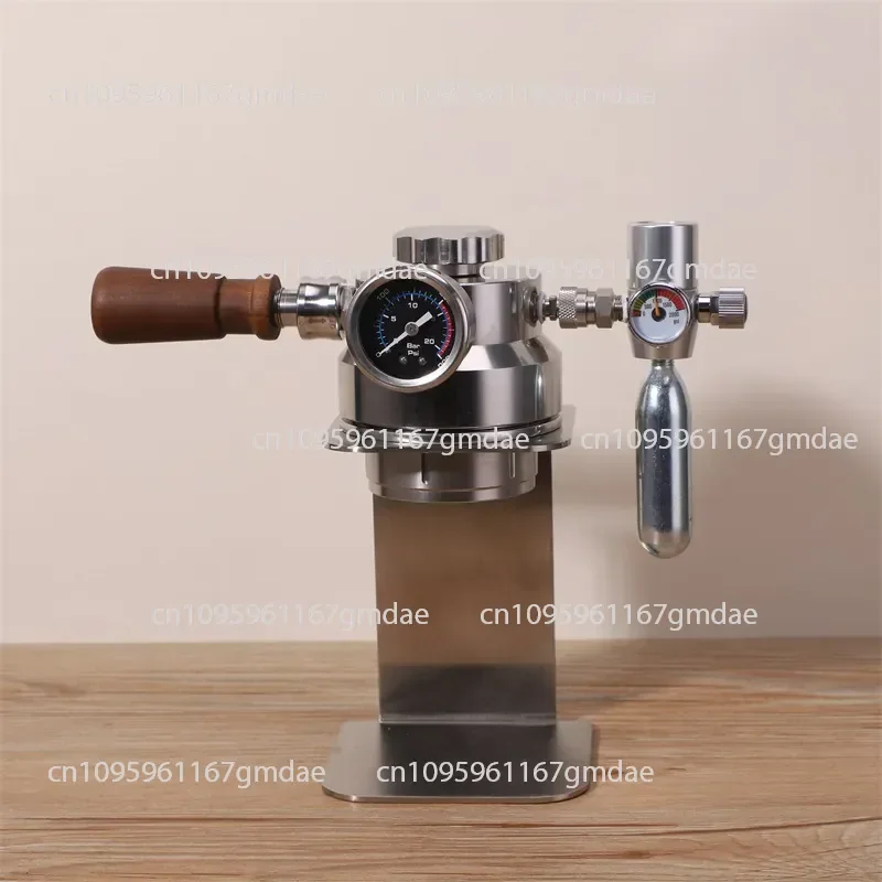 Portable Pneumatic Espresso Machine, Household Small  Cylinder Extractor, Outdoor Portable Stainless Steel Concentrate