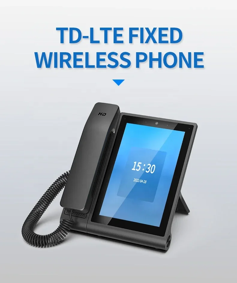 ビデオ通話対応 Android 13搭載 デスクトップ Bluetooth オフィス/学校/ホテル向け タブレット 4G LTE WiFi ホットスポット 8インチ タッチスクリーン スマートオフィスフォン