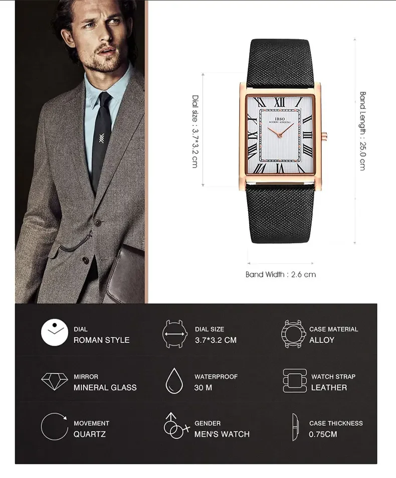 Orologio Da Uomo Rettangolare Al Quarzo Con Cronografo, Cassa In Acciaio 47 Mm, Cinturino In Acciaio, Data E Lancette Luminose, Regalo In Elegante Confezione - 5