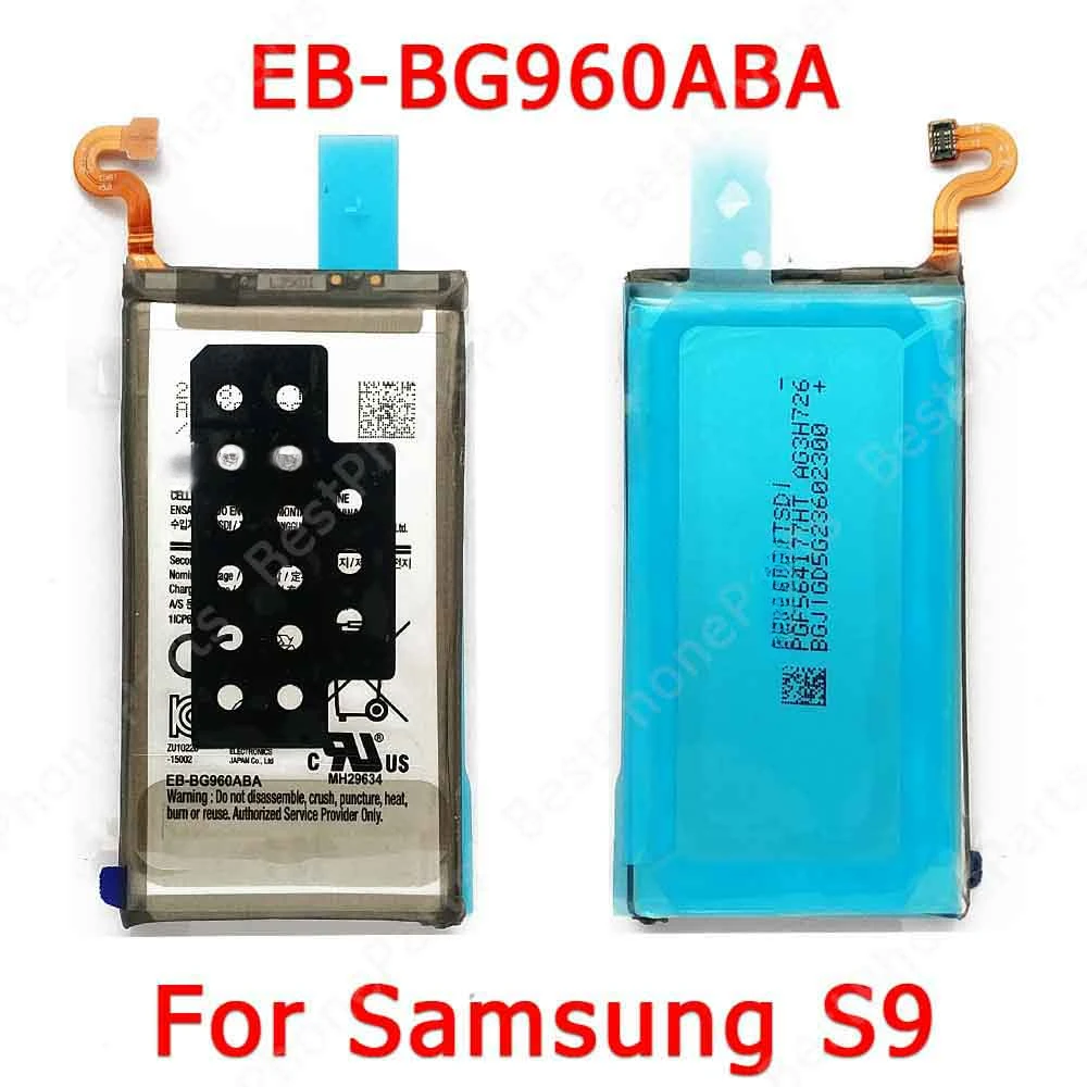 Battery For Samsung Galaxy S9 G960 Battery Replacement Spare Parts 3000 mAh EB-BG960ABA Li-ion Bateria