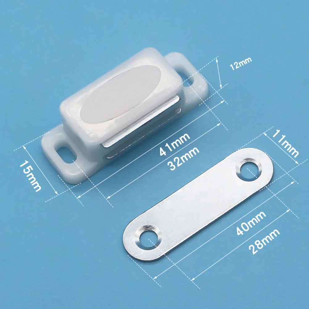 Chiusure magnetiche per armadietti Chiudiporta magnetico in plastica ABS per accessori hardware per armadi da cucina