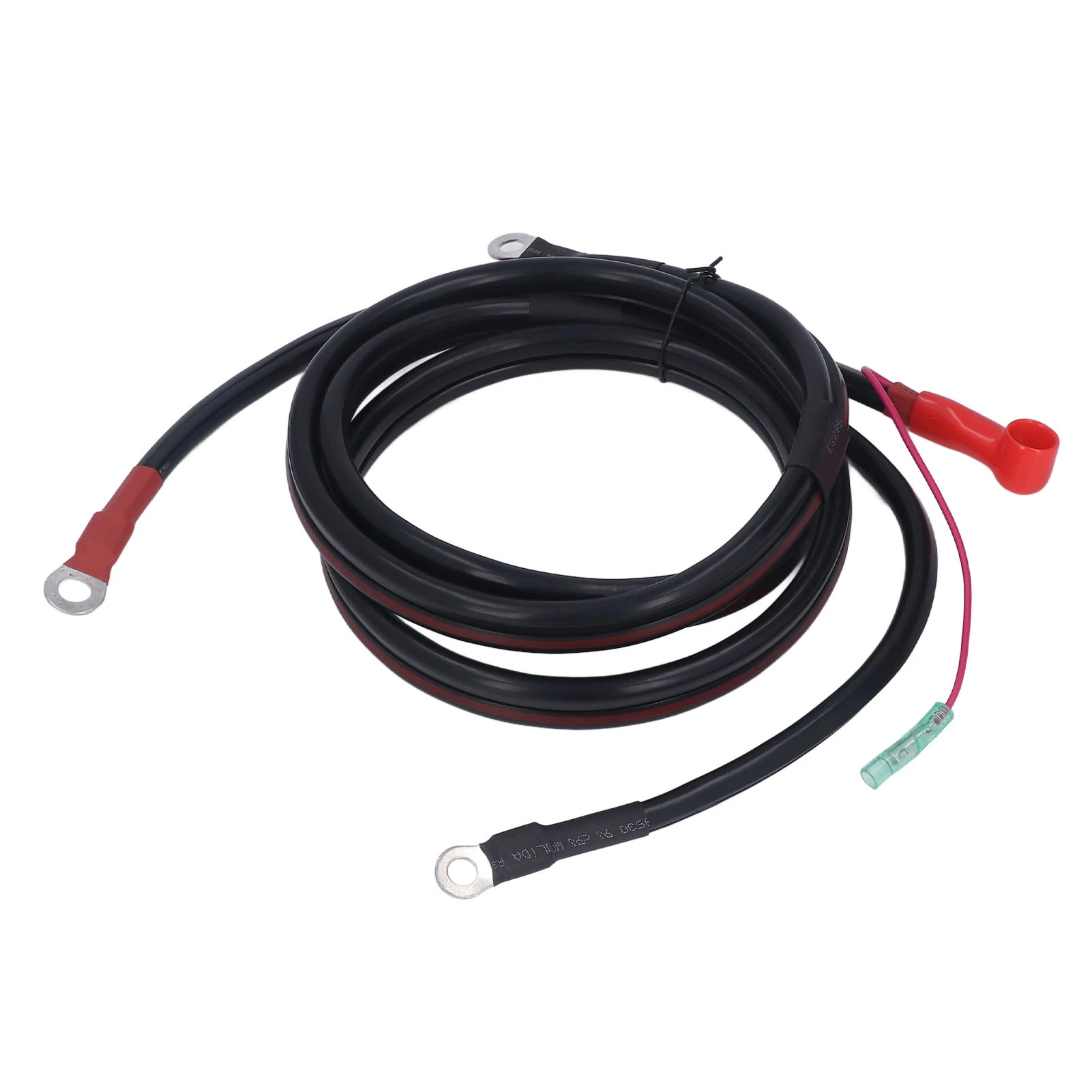 Battery Cable Black 2M Pure Copper Battery Cable Replacement for Parsun Powertec Outboard Engine 15‑85HP