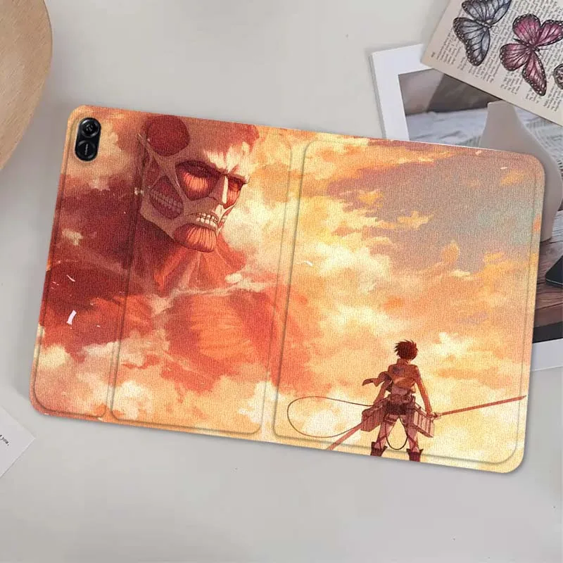 أنيمي هجوم على تيتان كول لهواوي MediaPad MatePad Air M6 M5 M2 T10s T5 C5e 10 11 12X10.8 SE Pro غطاء اللوحي