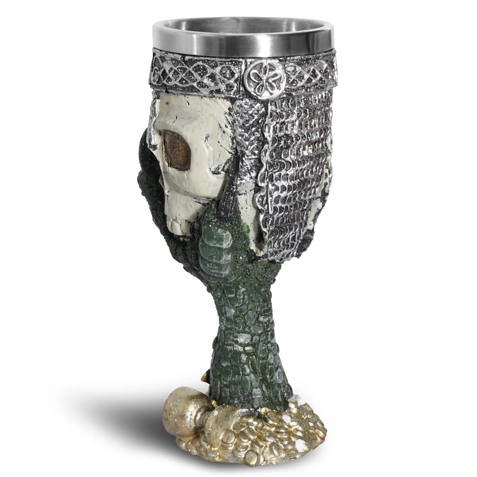 Skull Wine Cup Resin Skull Cup Tableware Decoration Eagle Claw Skull Red Wine Cup Stainless Steel Liner