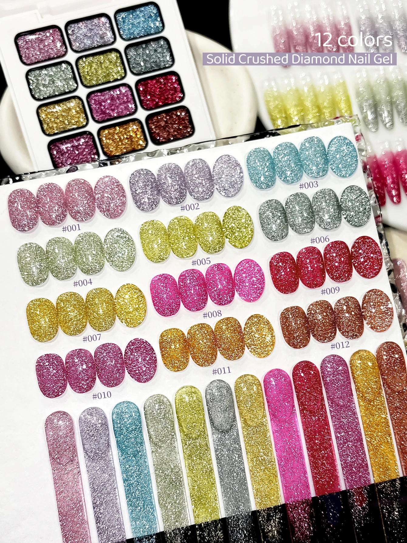 

12-colors patter gel smudges canned high saturation popular semi-solid nail polish gel nail salon for special use