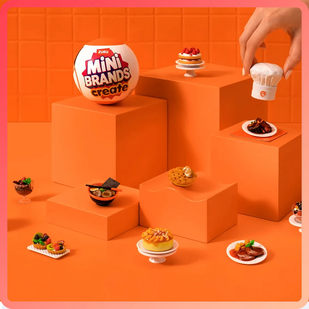Zuru Surprises Mystery Mini Brands صندوق أعمى عشاق الطعام خلق MasterChef الكرة مفاجأة المقتنيات مصغرة المنمنمات ألعاب طعام