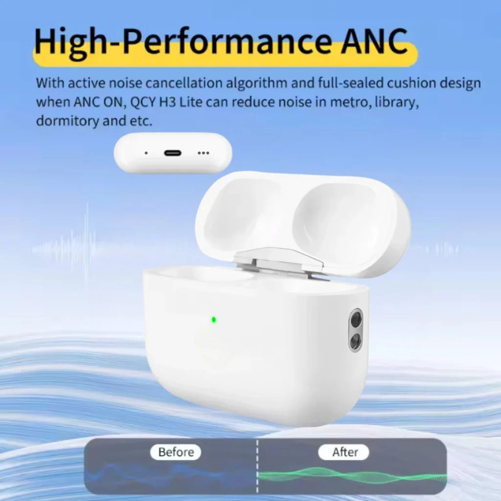 سماعات الرأس اللاسلكية Airs Pro، سماعات بلوتوث، سماعات AirPods المزيفة مع علبة شحن ميكروفون لجميع الهواتف الذكية