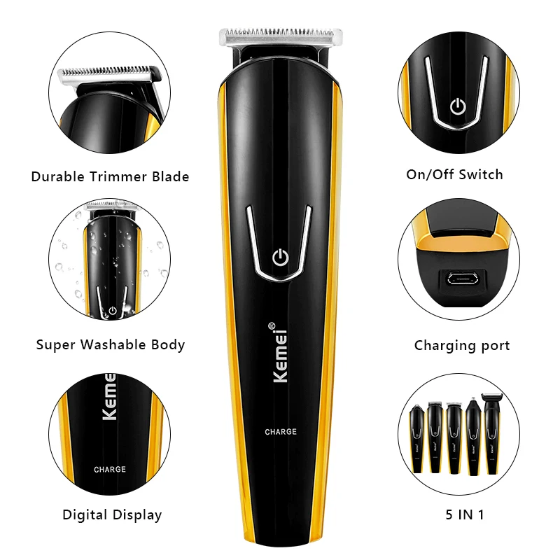Electric Men Shaver 2021 8 In 1New Electric Hair Razor Shaving Machine Beard Trimmer Washable Wet-Dry Waterproof Hair Shaver