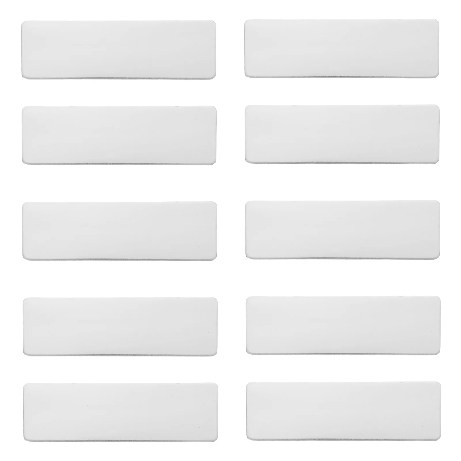 10 Pcs Stainless Steel Name Tag Blank Mailbox Door Nameplates Silver Metal Engraving Blanks Rust Resistant Clear Marking