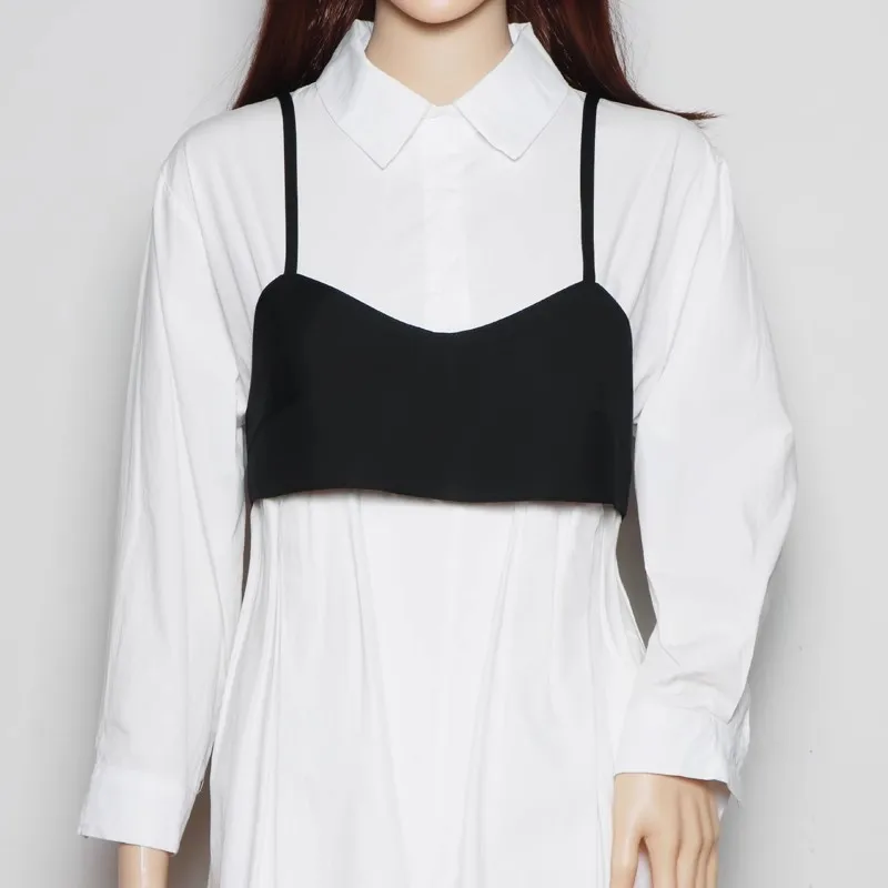 แฟชั่นผู้หญิงผ้าสีดําไหล่เสื้อกั๊กรัดตัวหญิง Cummerbund Coat เข็มขัดชุด Decration เข็มขัดกว้าง J355