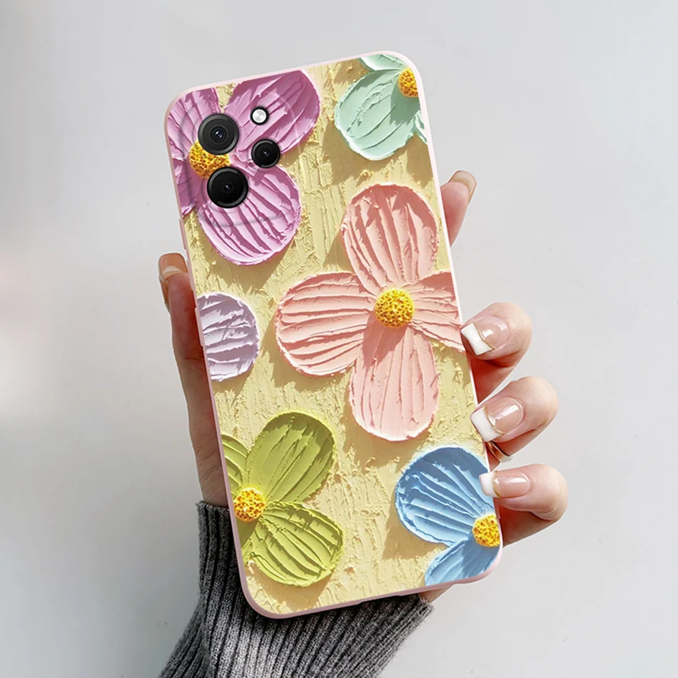 For Huawei nova Y61 Case Huawei nova Y61 Cover EVE-LX9N EVE-LX3 Phone case NOVAy61 Cute Bear Cartoon Frog Shockproof Back Cover
