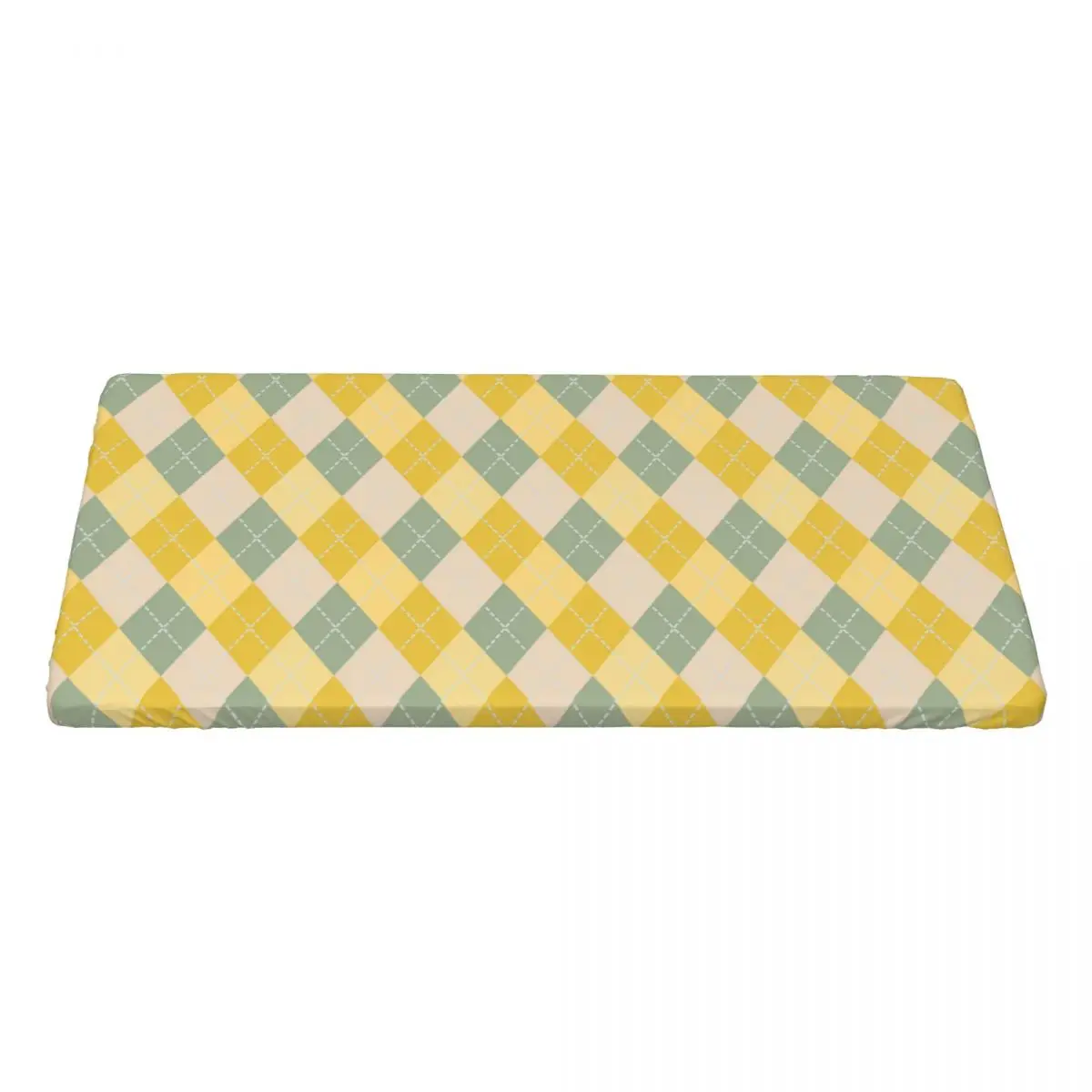 Custom Rectangular Oilproof Colorful Argyle Pattern Table Cover Table Cloth 4FT Tablecloth for Picnic