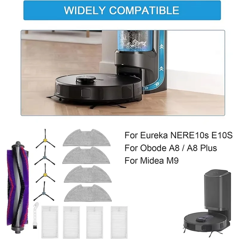 

AC23-Cleaner Accessories Foreureka E10S Nere10s Cleaner Accessories Forobode A8 A8 Plus Main Side Brush Filters