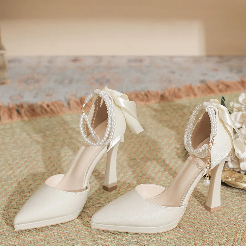 waterproof-platform-2025-new-coarse-heel-pointed-sexy-women's-shoes-with-one-line-pearl-versatile-high-heels-single-shoes
