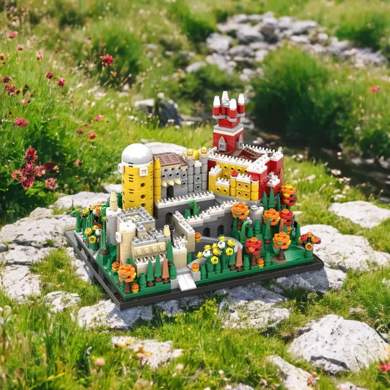 

1217PCS Pena Place in Portugal Creative Building Blocks MOC Educational Toy Gift for Boys Girls Birthday Christmas