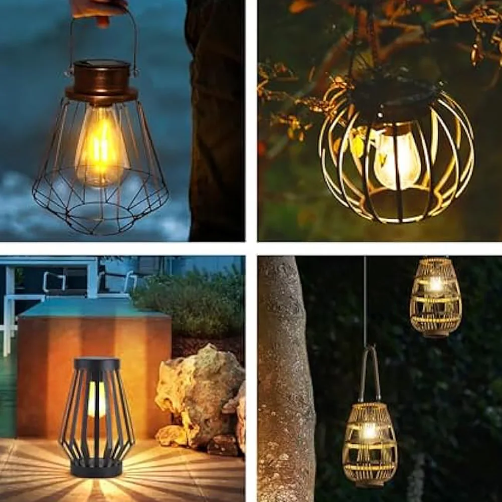 Outdoor Light Shatterproof Beautiful Fairy Tale Lamp Solar Lamp with Base Not Dazzling Utility Outdoor Courtyard Light Bulb