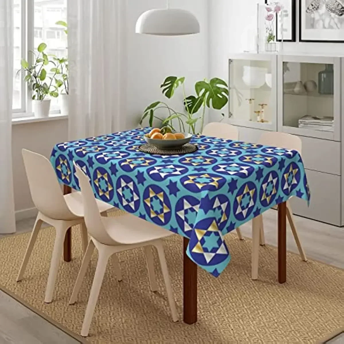 Happy Traditional Jewish Passover Tablecloth Rectangle Table Cloth Indoor Outdoor Party Decor GCYF002