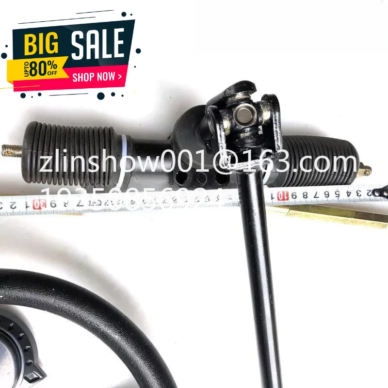 Self-made four-wheel electric vehicle, go-kart 32-42CM aluminum steering wheel steering 1.5-2 turns