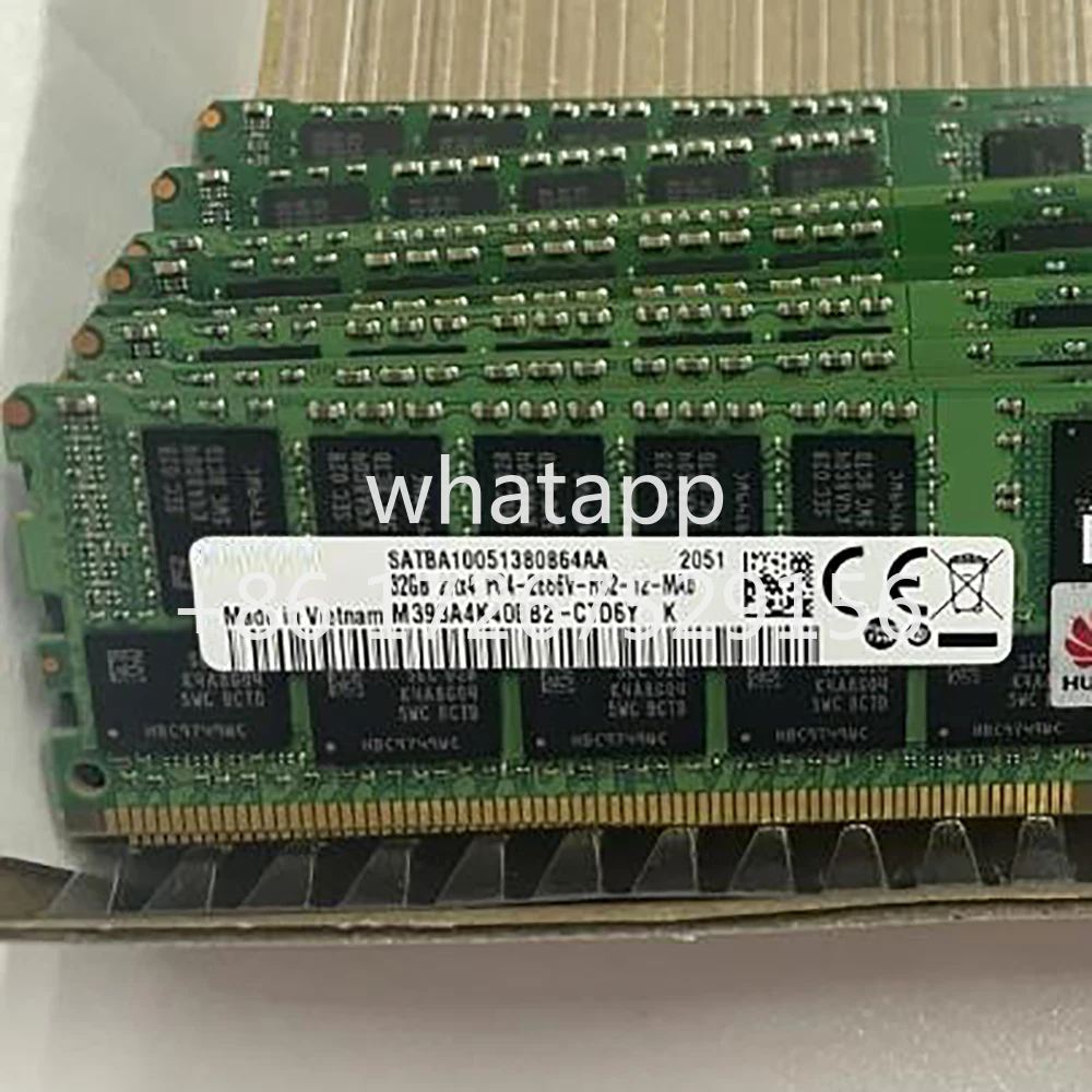 32GB DDR4 2666MHz ECC REG RAM For Huawei RH2288 RH2288H V3 V5 RH5885 V4 RH5885H V4 Server Memory Works Perfectly Fast Ship