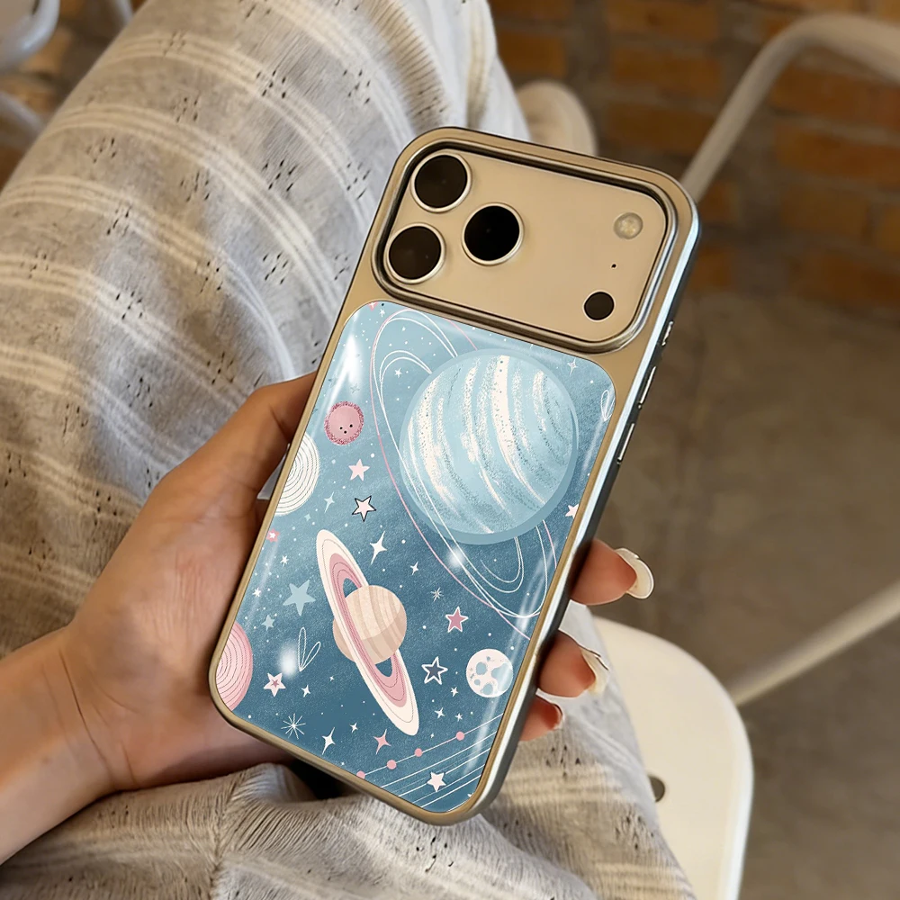 Neue Blumen-Meer-Küsten-Klebstoffhülle für iPhone 15 17 13 Pro Max Phone 11 12 ProMax 14 15 16 Plus Hüllen Stoßfeste Luxus-Coque – Detail 14