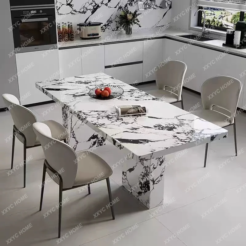 XX Luxury Keep Kitchen Tables Tall Modern  Style Dining Tables Rectangle WarmTavolo Rotondo Pranzo Dining Room Furniture