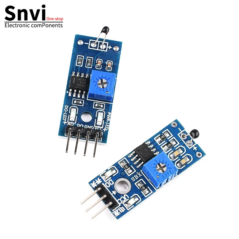 Snvi 온도 센서 모듈, Arduino Diy 키트용 서미스터 센서, 3 바늘 4 바늘