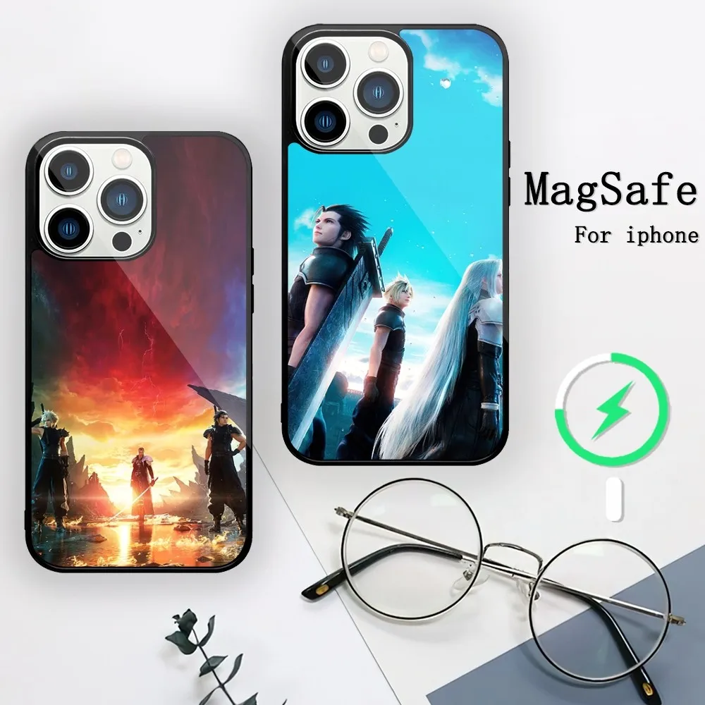 Game Final Fantasy VII Rebirth Phone Case For iPhone 11 12 13 14 15 Mini Pro XS Max X S Plus XR Magnetic Attraction Shell