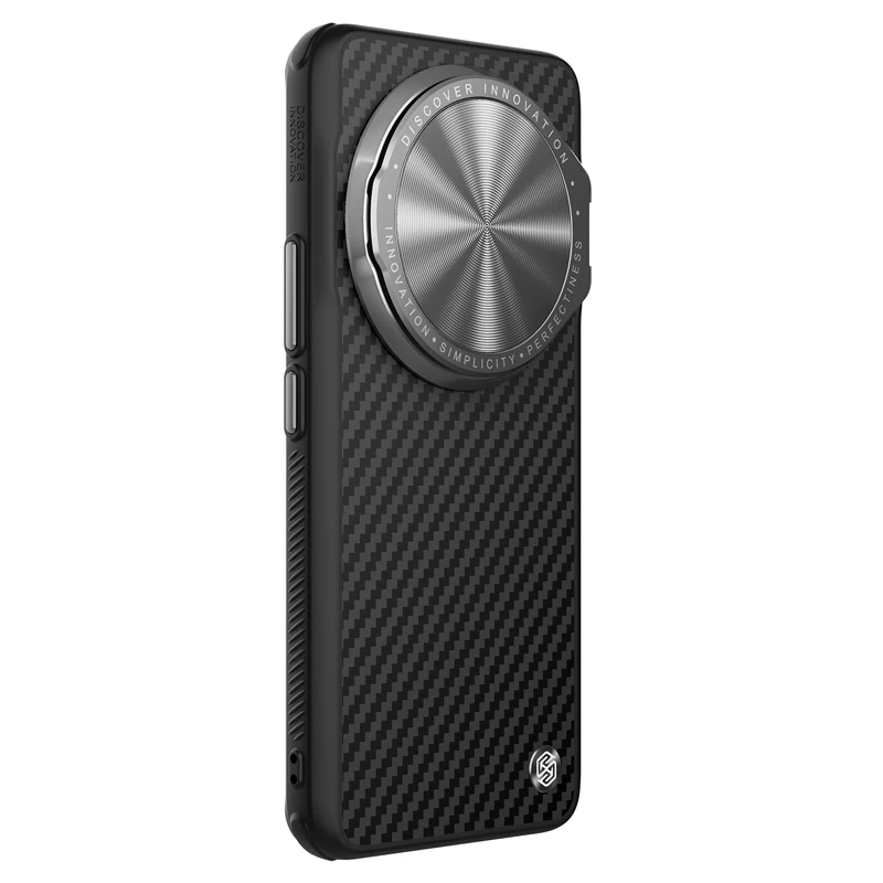 Nillkin Thin Aramid Carbon Fiber Case For Xiaomi 14 Ultra Magnetic Flip Metal Lens Cover Hard Protector Shell