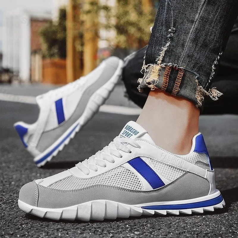 2025 Summer Men Single Mesh Hollow Breathable Casual Shoes Running Sports Low Top Shoes Comfortable Lightweight Fashion sneakers
