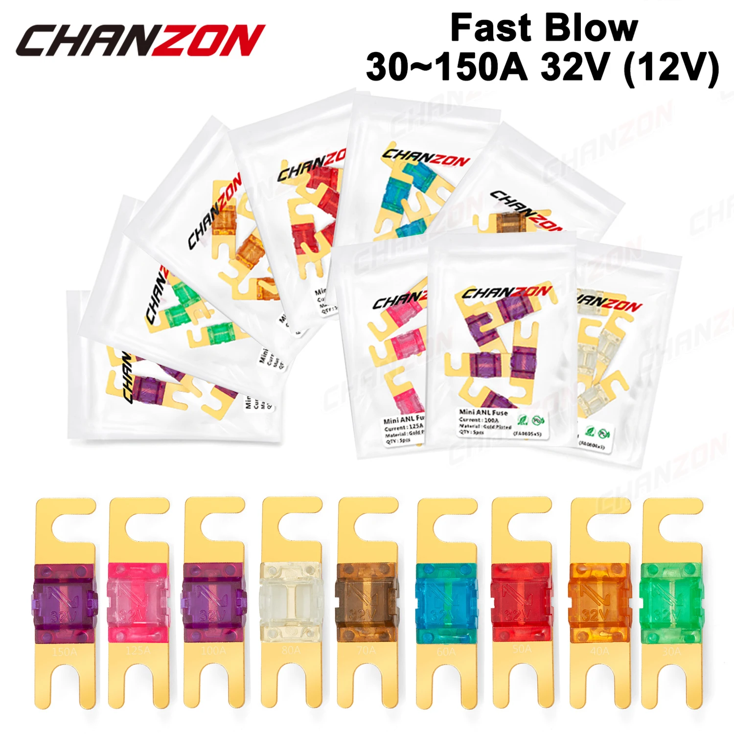 5Pcs Gold Plated Mi… - image