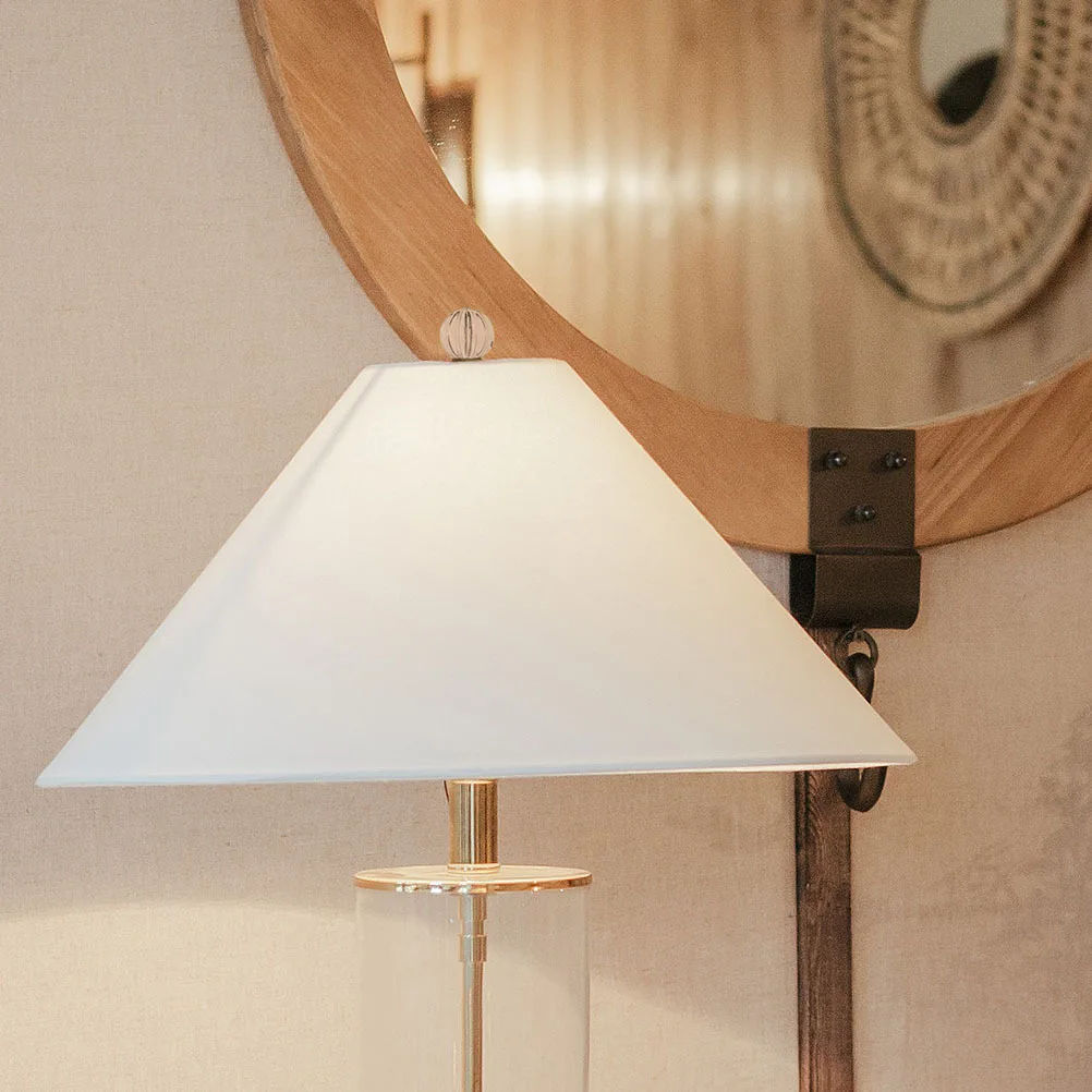 

2 Pcs Lamp Accessories Holder Scalloped Shade Sturdy Finials Cap Knob Lampshade Holders