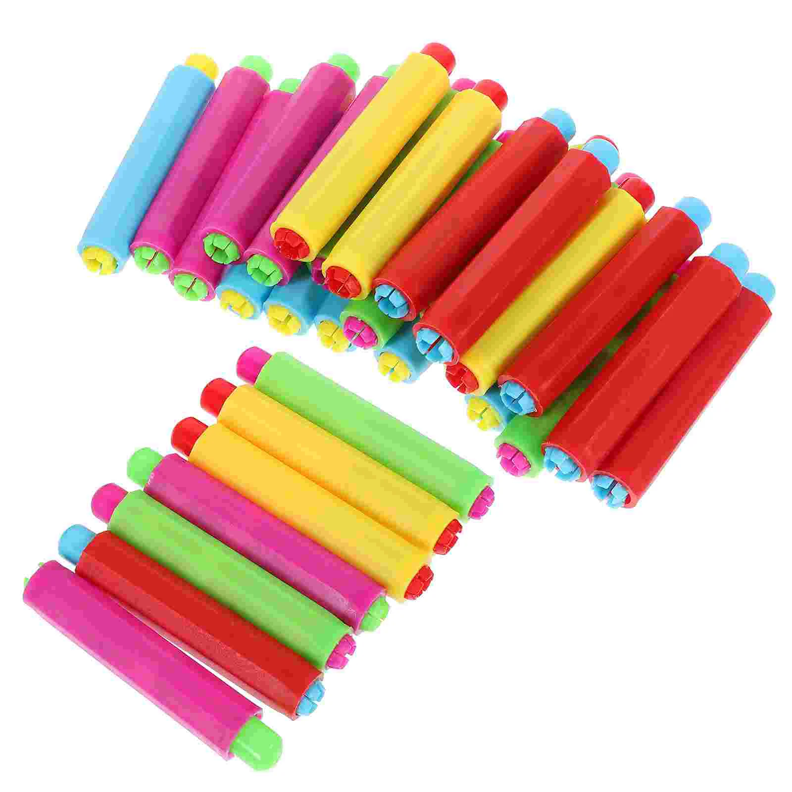 30 Pcs Dust-free Chalk Set Professional Holder Teacher Clamp Adjustable Portable Office
