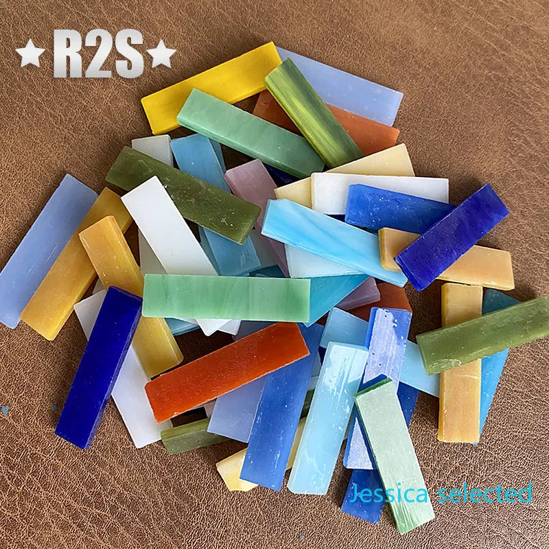 100g Przezroczyste szklane płytki mozaikowe Wielokolorowy kawałek mozaiki DIY Kamienie do robienia mozaiki do rękodzieła Hobby Sztuka Dom Dekoracja ścienna arte