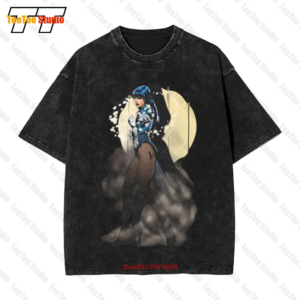 

Винтажная футболка большого размера Jla Zatanna Illusion QHDY