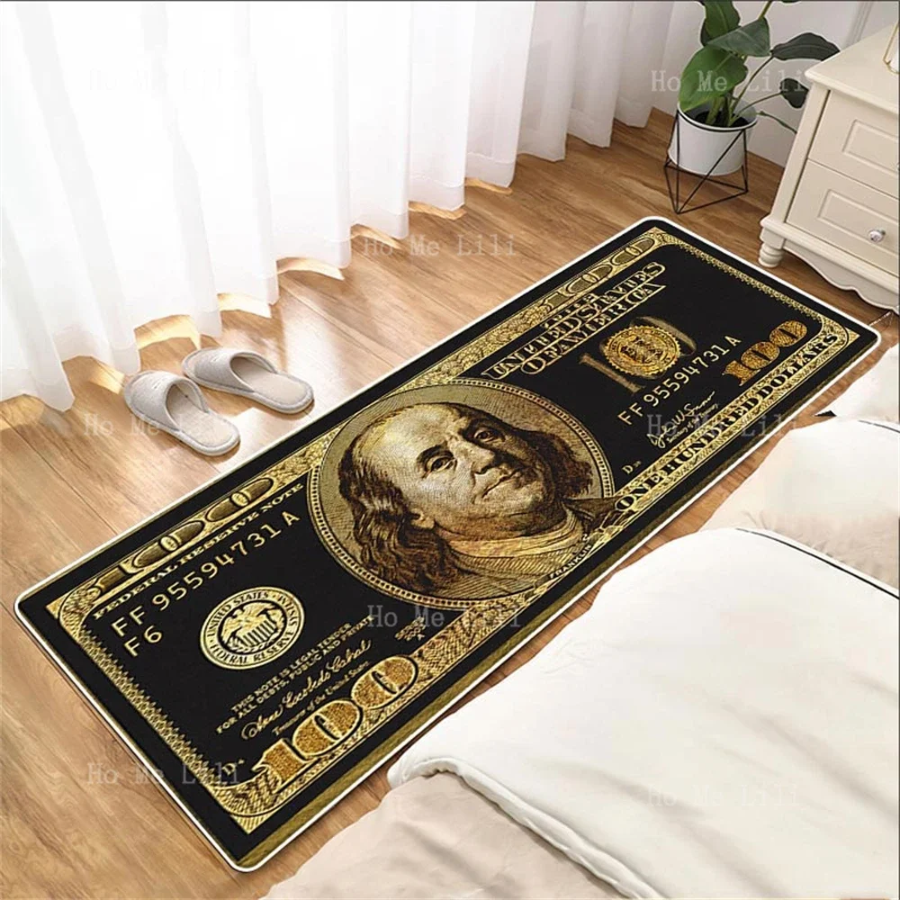 Dollar Money Pattern Living Room Floor Carpet Home Decor Kitchen Absorbent Non-Slip Bathroom Mat