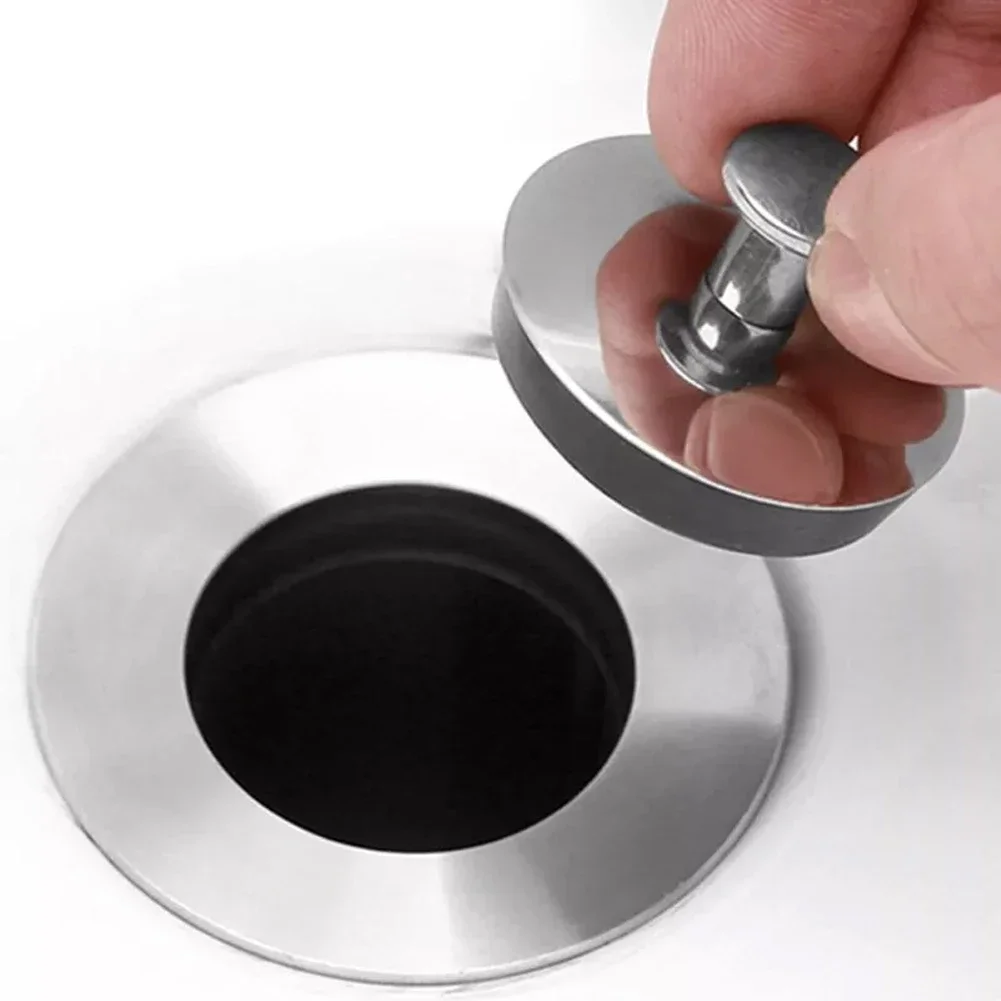 1pc Bathroom Washbasin Stainless Steel Sink Bathtub Drain Stopper S,M,L Sink Bathtub Drain Stopper 33-35mm/43-44mm/54-55mm