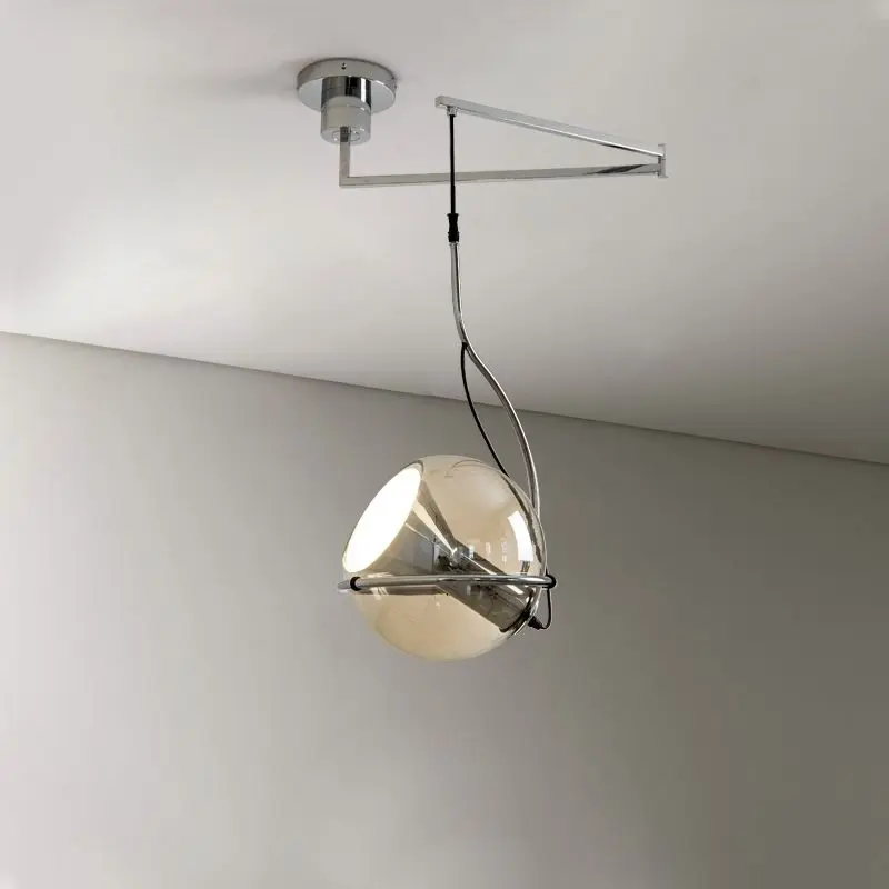 

Chandelier Nordic medieval style homestay bedroom bedside lamp study rotatable