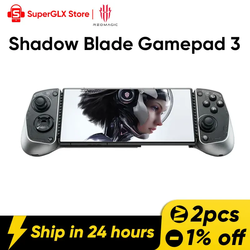 Nubia REDMAGIC Shadow Blade Handle 3 SmartPhone Tablet Game Controller HD Vibration Hall Effect Joystick TriggerWireless Stretch