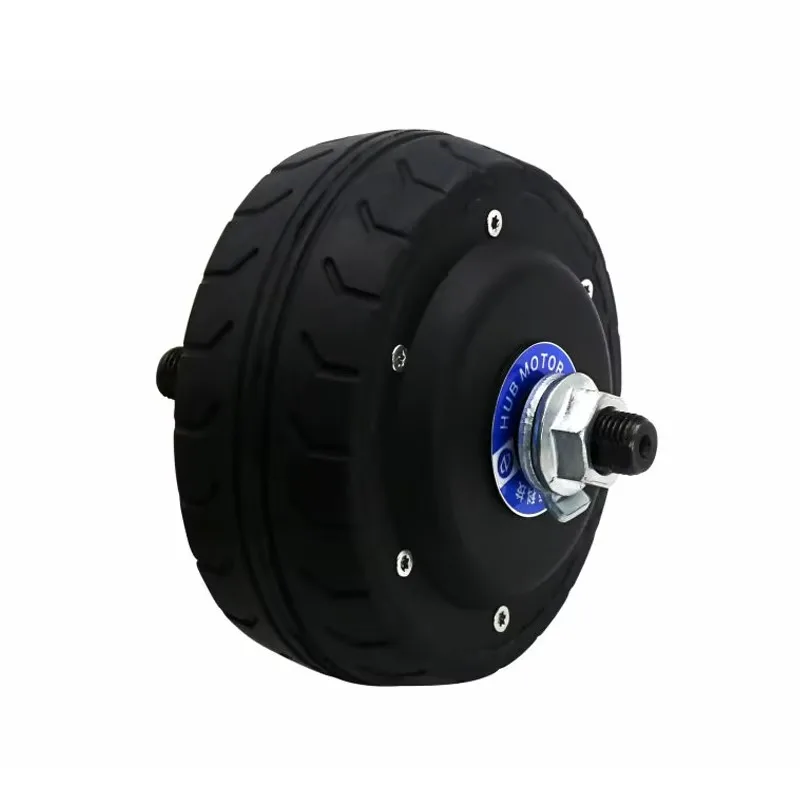 High Quality 4inch 24V 100W 450RPM 50kg Load IP54 1024 PPR Encoder Robot Hub Motor for Inspection Robot