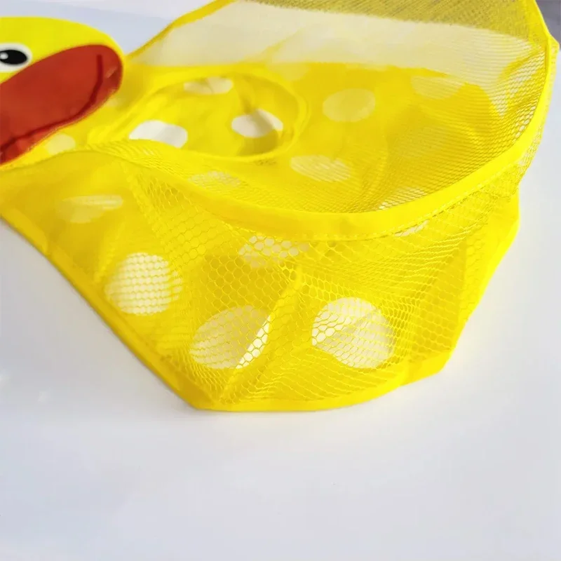 Baby bath toy mesh bag — suction design storage net with cartoon animal shapes for bathroom or sand toys 6