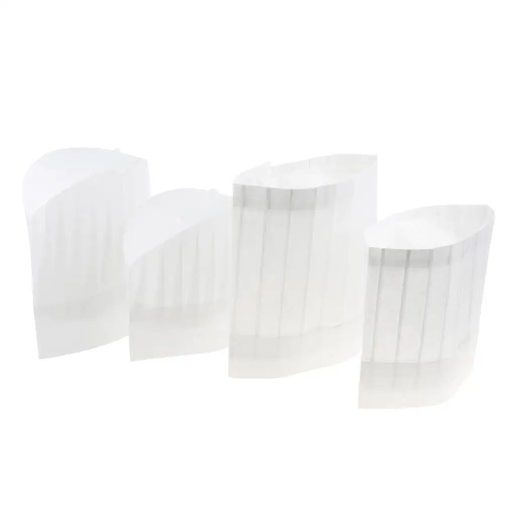 Disposable Baker Cook Cap Non Woven Adjustable Chef Hat Kitchen Work Hat for Food Service Catering