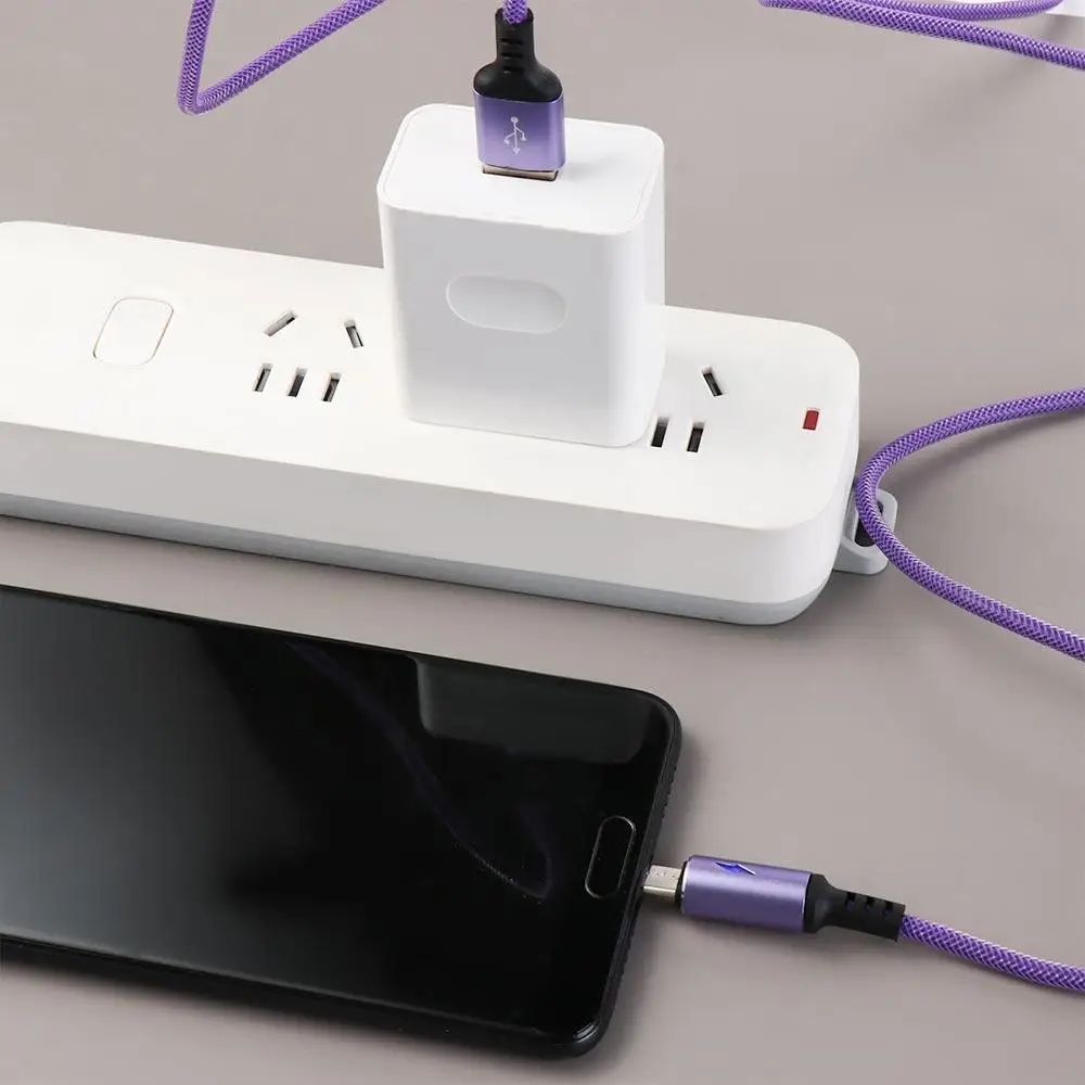 

Adapter Android Micro USB LED Cable Data Wire Digital Cables Micro Data Cord 3A USB Cable USB Data Lines Fast Charging Cable