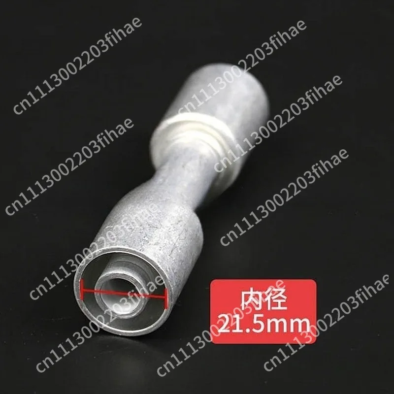 Automotive air conditioning pipe straight through water pipe with aluminum sleeve connector aluminum straight through hose