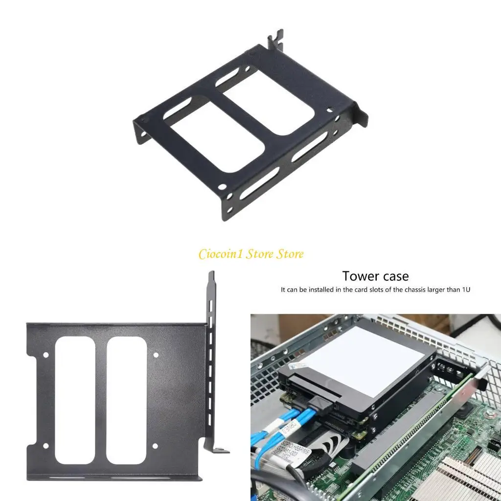 

A3PC Стабильный настольный компьютер SSD SSD HDD Монтажный кронштейн SSD HDD Держатель для расширения слота PCI Металлическая