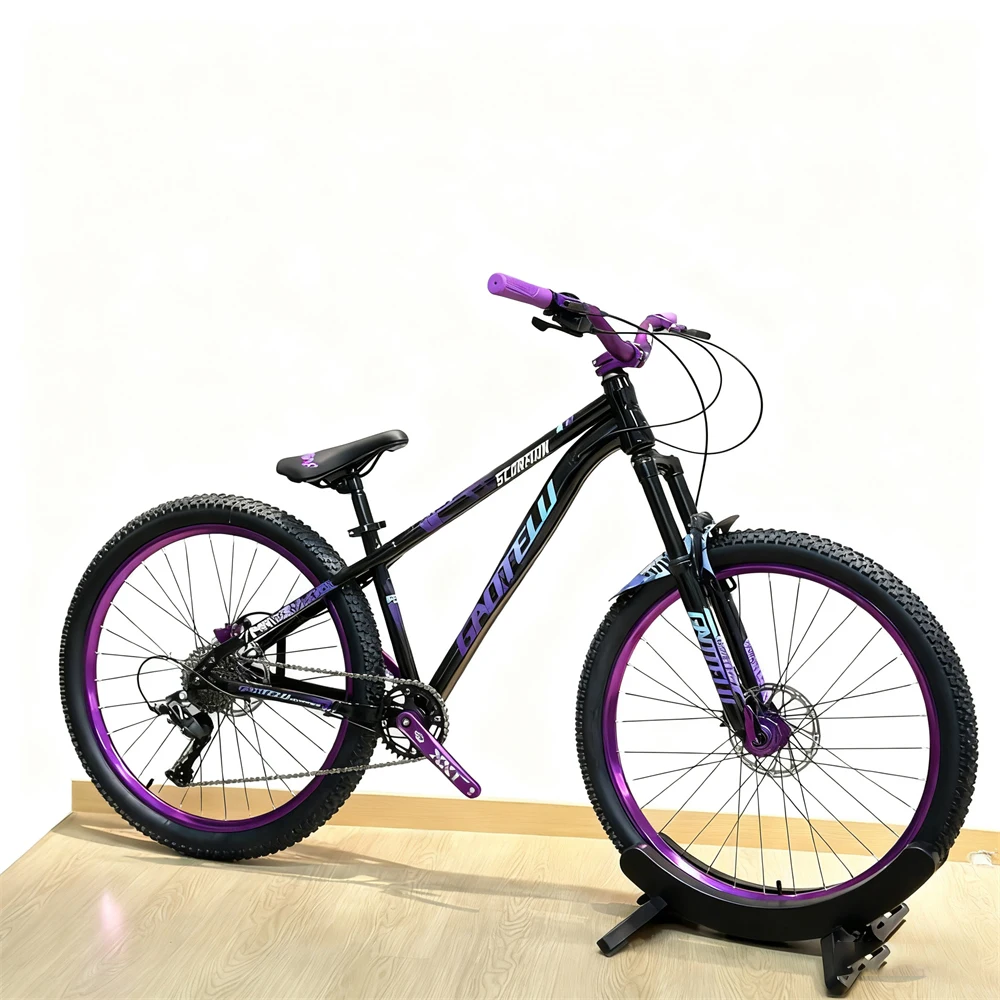 AliExpress NONE 26 Inch Dirt Mountain Bike 9-Speeds Steel Bicycle Frame With 90 Rings Aluminum Alloy Hub Fits Oil Disc-brake