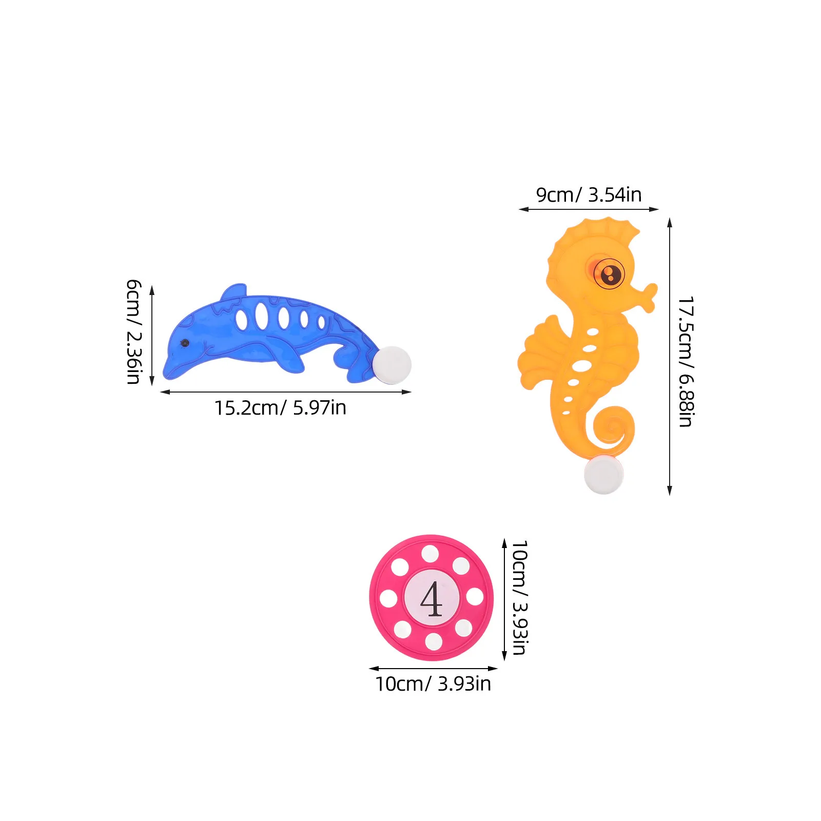 2 مجموعات الاطفال الغوص مجموعة فرس البحر دولفين مرقمة أقراص الغوص تحت الماء التدريب لحمام السباحة الشاطئ أنشطة السباحة المياه البلاستيكية