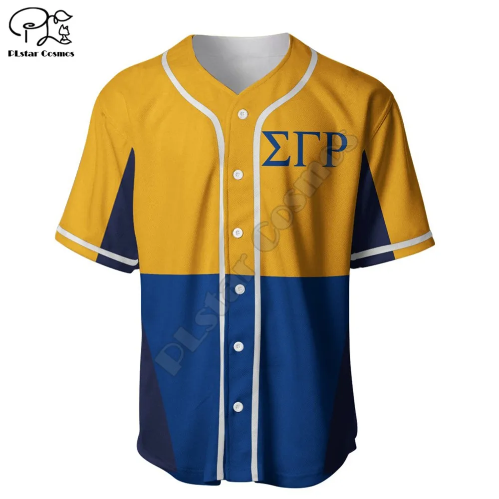 Sigma Gamma Rho Sorority 1922 Baseball Jersey Shirt 3D All Over Printed Shirts hip hop Tops