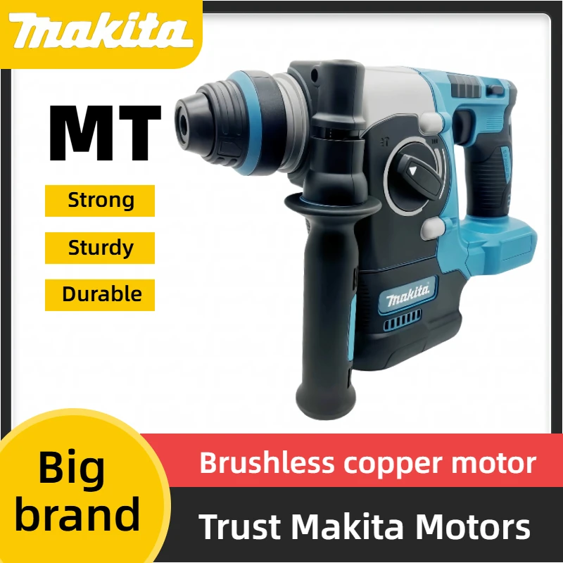 

**Makita Cordless Brushless Hammer Drill - Rechargeable Rotary Hammer with High Torque for Drilling (Tool Only)